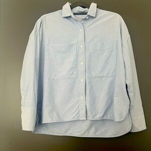 Everlane Boxy Oxford Shirt XXS light blue